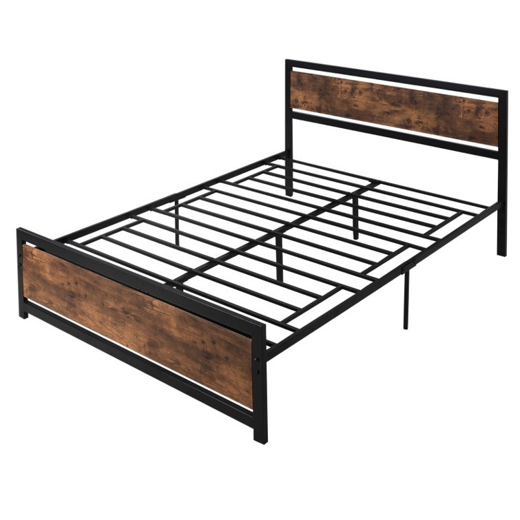 17 Stories Metal Slat Bed Wayfair